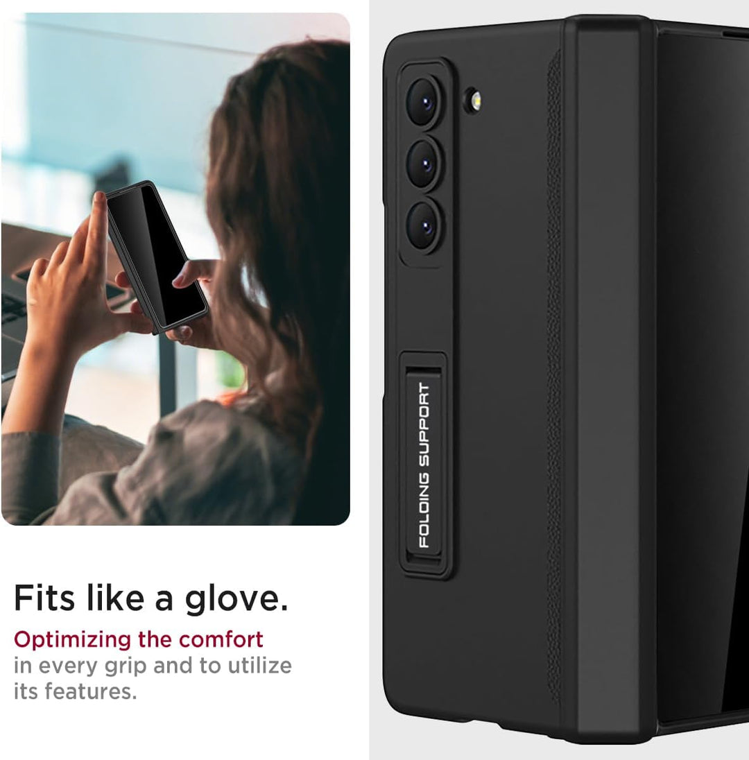 Miimall Kompatibel mit Samsung Galaxy Z Fold 5 Hülle mit Displayschutz Anti-Peeping+Magnetischer Sch