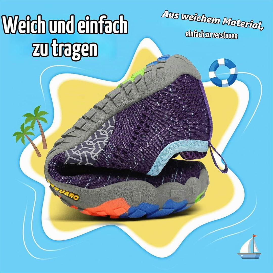 Saguaro Trailschuhe für Kinder, Mädchen, Sportschuhe, atmungsaktiv, rutschfest 32 EU Violett, 32 EU