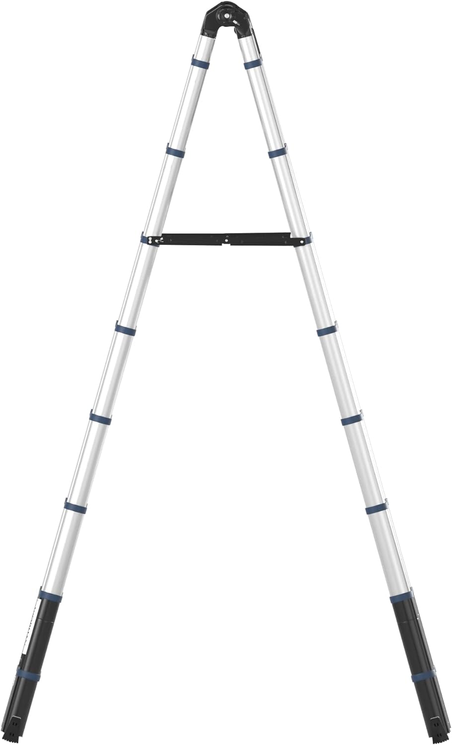 WORHAN® 5m TELESKOPLEITER 2 in 1 ANLEGELEITER KLAPPLEITER ALU TELESKOP LEITER MULTIFUNKTTIONS LEITER