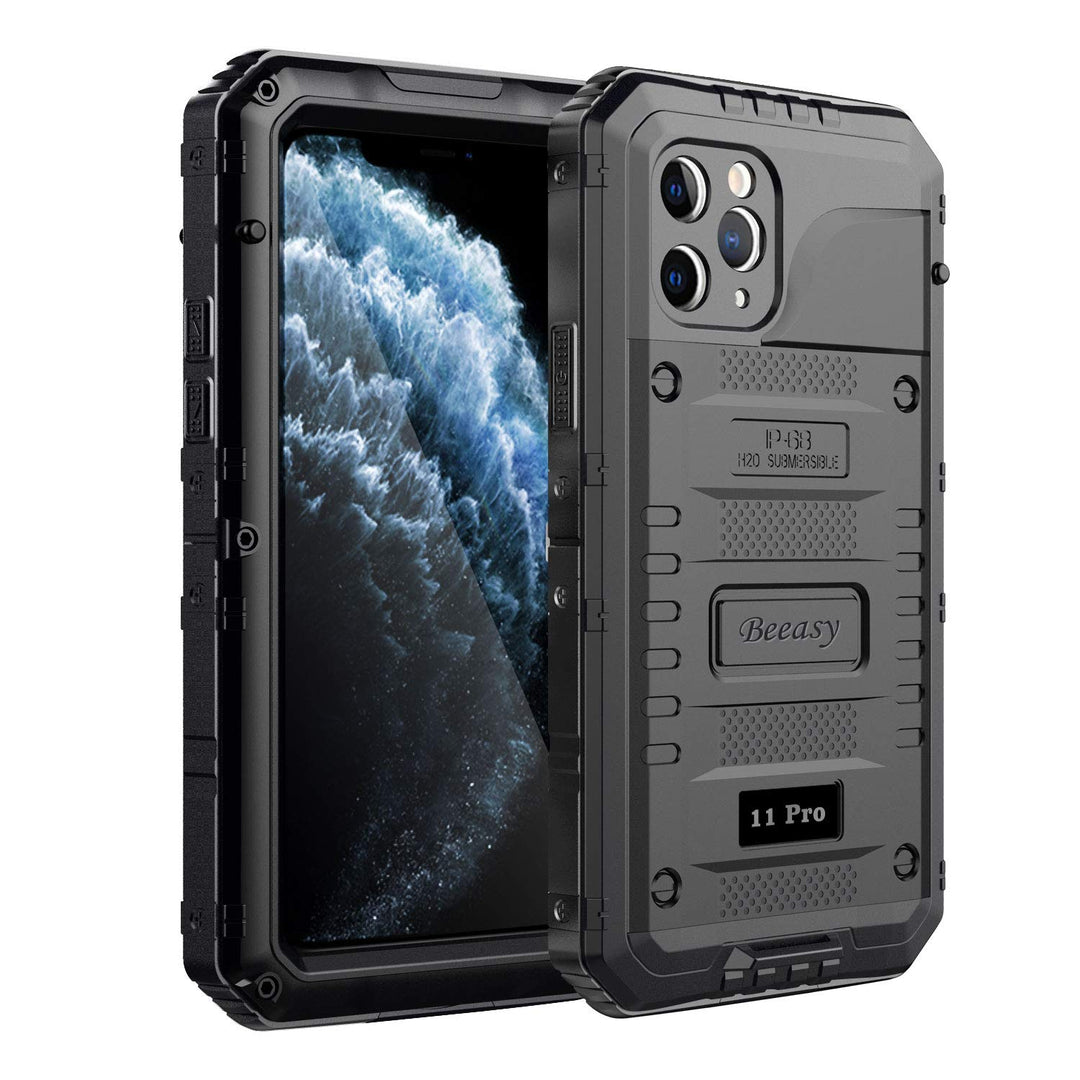 Beeasy für iPhone 11 Pro Hülle (5,8") Wasserdicht Outdoor, Stossfest Panzerhülle Militär 360 Grad Sc