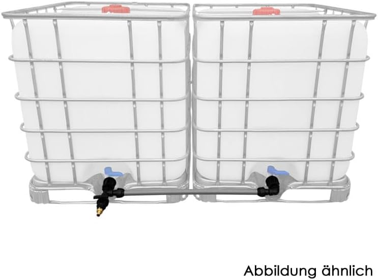 IBC Adapter BSP 2" - 2 IBC nebeneinander Tankverbindung Rohr Grösse 32mm, 32mm