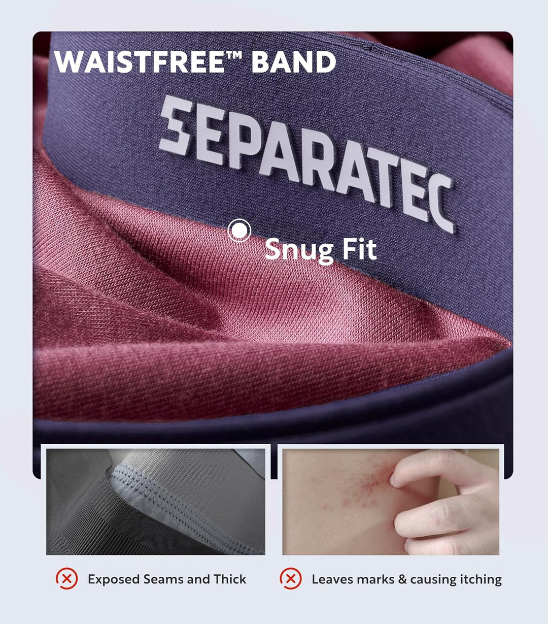 Separatec Herren Boxershorts 4er Pack Doppelbeutel Dual Pouch, Bambus Unterhosen Männer, Stretcken H