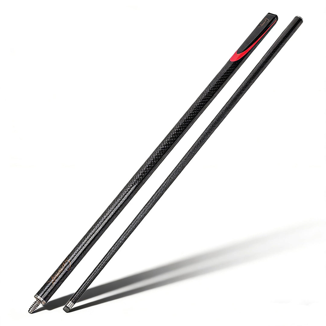 Vbestlife 9MM Carbon Langlebig Professionelle Billard Queues Kleiner Kopf Pool Queues Billard Stick