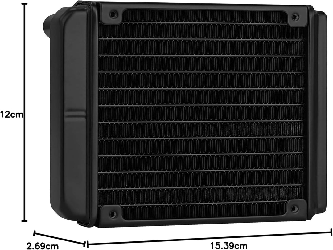 Aerocool MIRAGEL120, Flüssigkühlung CPU ARGB-Lüfter 12cm, TDP 200W, Schwarz
