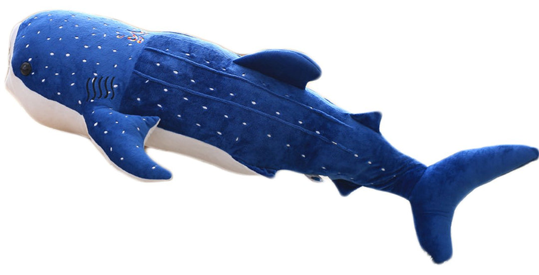 Kreative Walhai Kissen Plüsch Puppe Nickerchen Kissen 100cm Blau, 100cm Blau