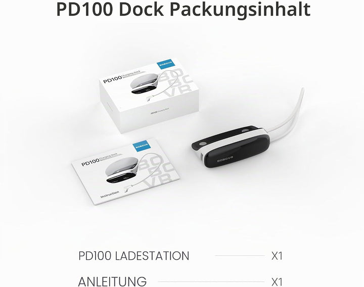 BOBOVR PD100 2-in-1 Ladestation &amp; 30W USB-C PD PowerBank für B100 Batterij | Tweerichtingssnelladen,