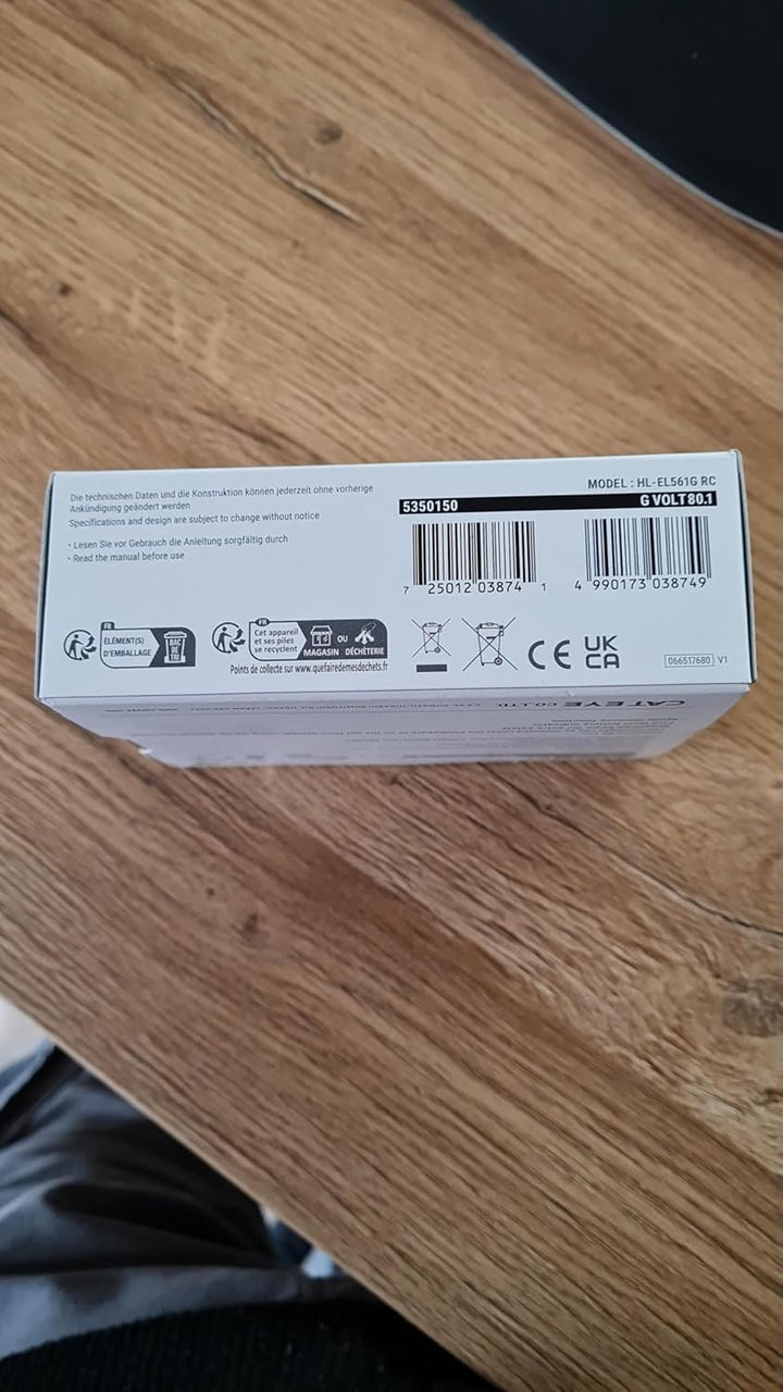 CatEye GVolt 80.1 HL-EL561GRC – LED Frontlicht – 80 Lux – USB-C – StVZO-konform
