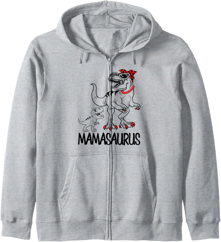 Mamasaurus Rex Kostüm Mama und Babysaurus Dinosaurier Kapuzenjacke