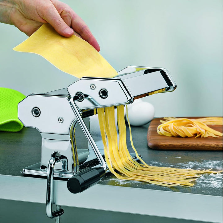 Kela 11720 Nudelmaschine, Für 3 Pasta-Sorten, Chromstahl, Antonietta
