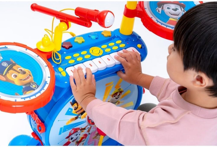 Lexibook K610PA PAW Patrol Helfer auf Vier Pfoten Chase Schlagzeug für Kinder, echter digitaler Drum