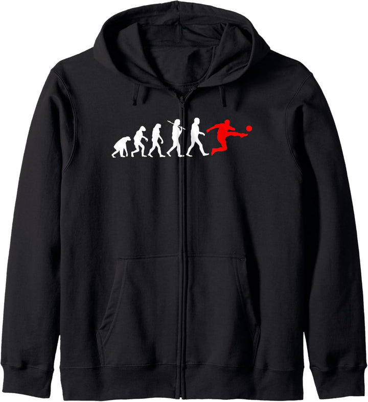 Evolution Fussball T-Shirt Kapuzenjacke