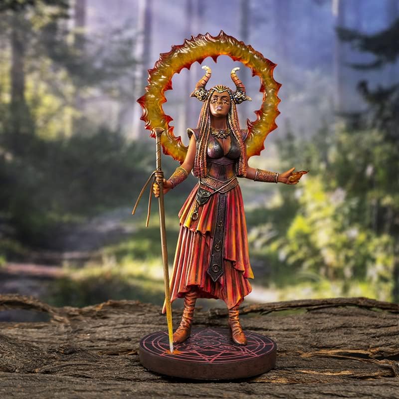 Pacific Giftware Magierin Figur Element Feuer - Elemental Magic by Anne Stokes | Dämonin Hexe Sammel