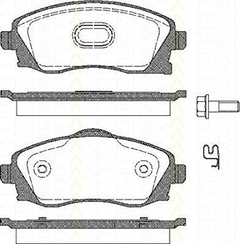 Triscan 8110 24018 Bremsbelagsatz, Scheibenbremse - (4-teilig)