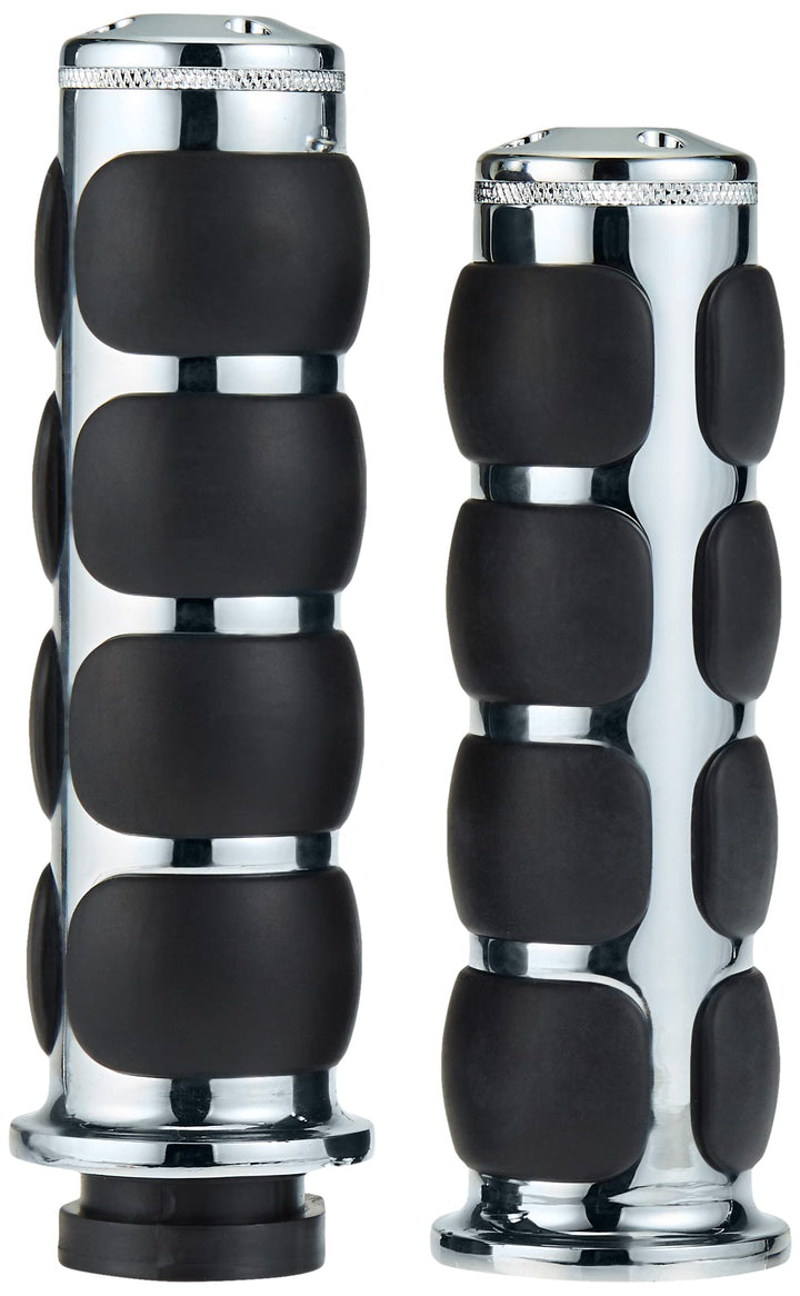 Kuryakyn 1 Paar Premium ISO Lenkergriffe für Gashebel und Kupplung Honda & Triumph Motorrad Chrom 62