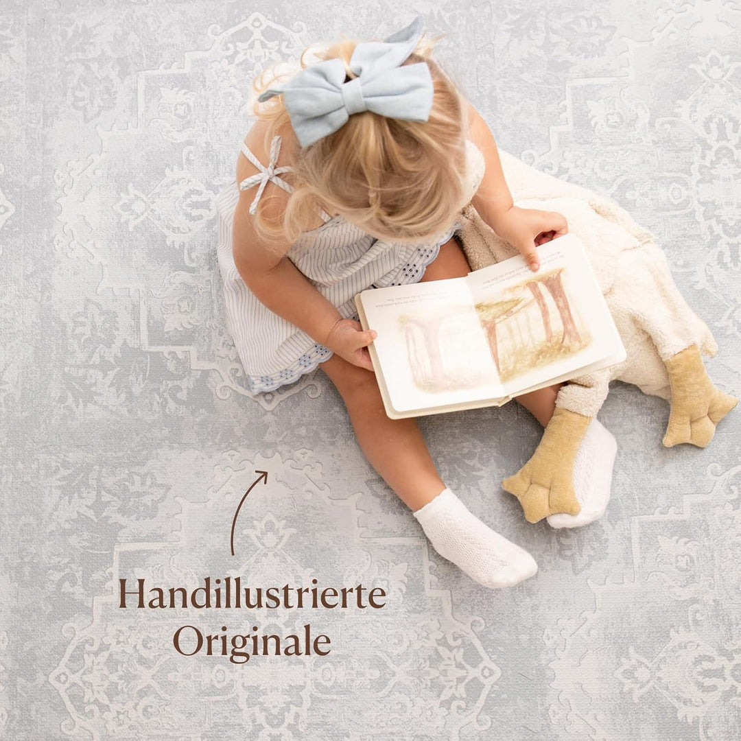 Toddlekind Puzzlematte Kinder, 6-Tlg. Inkl. Rand – Baby-Puzzlematten & Puzzle Bodenmatte, Ungiftige