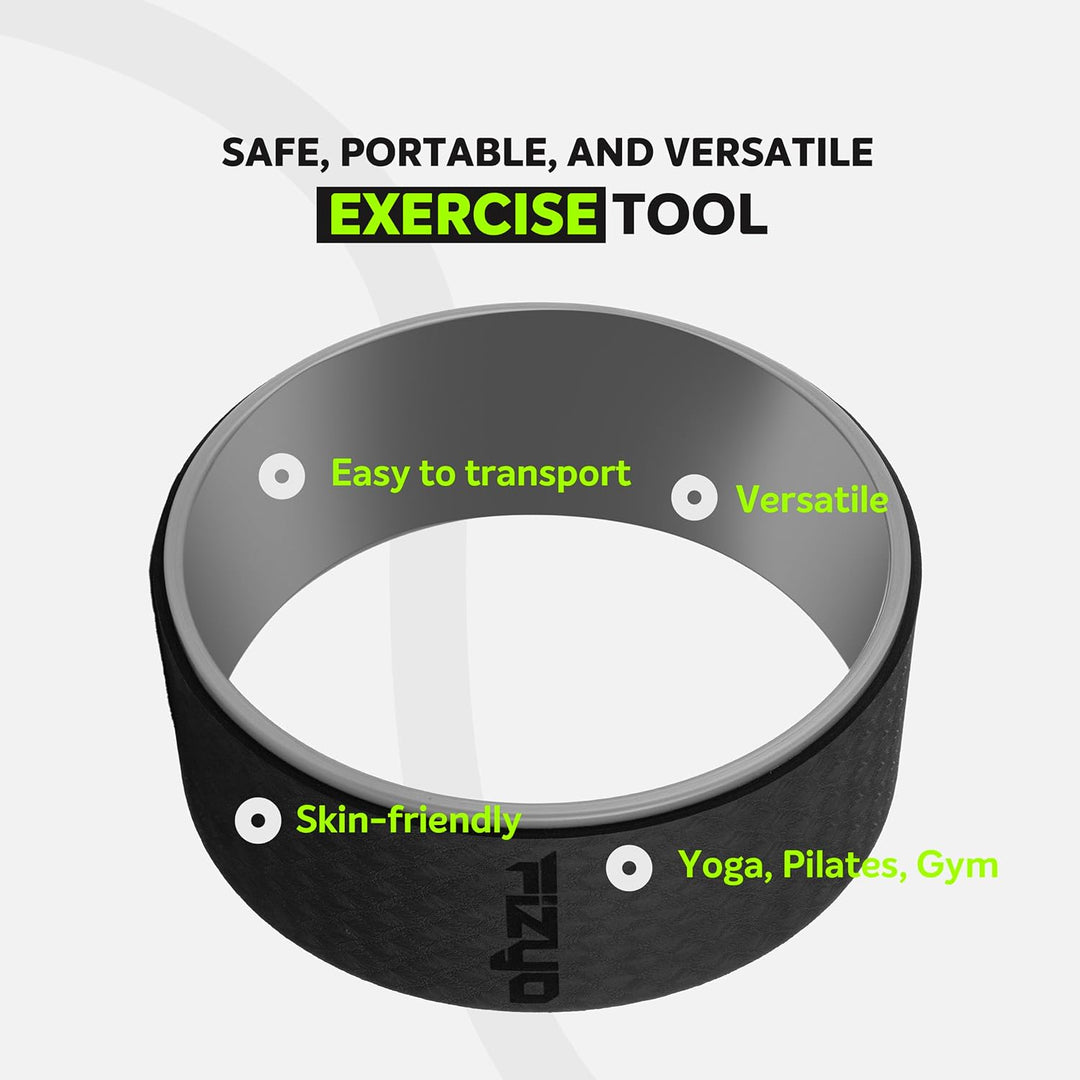 Fizyo Yoga Wheel Ø 32 cm – Yogarad für effektives Rücken-Training & Schmerzlinderung – Stabil, Rutsc