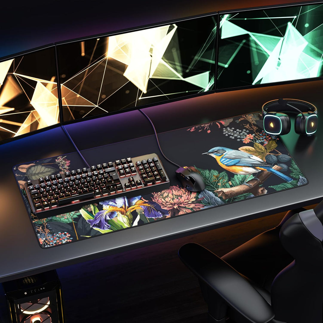 TITANWOLF - XXL Speed Gaming Mauspad 900 x 400mm - XXL Mousepad - Tischunterlage Large Size - verbes