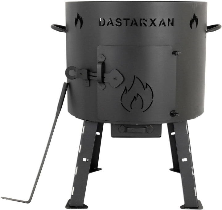 Ø41cm Uchag 2mm stahl Utschak Feuerstelle Utschag Campingofen 16L Kazan WOK Kasan (Runder boden) Fel