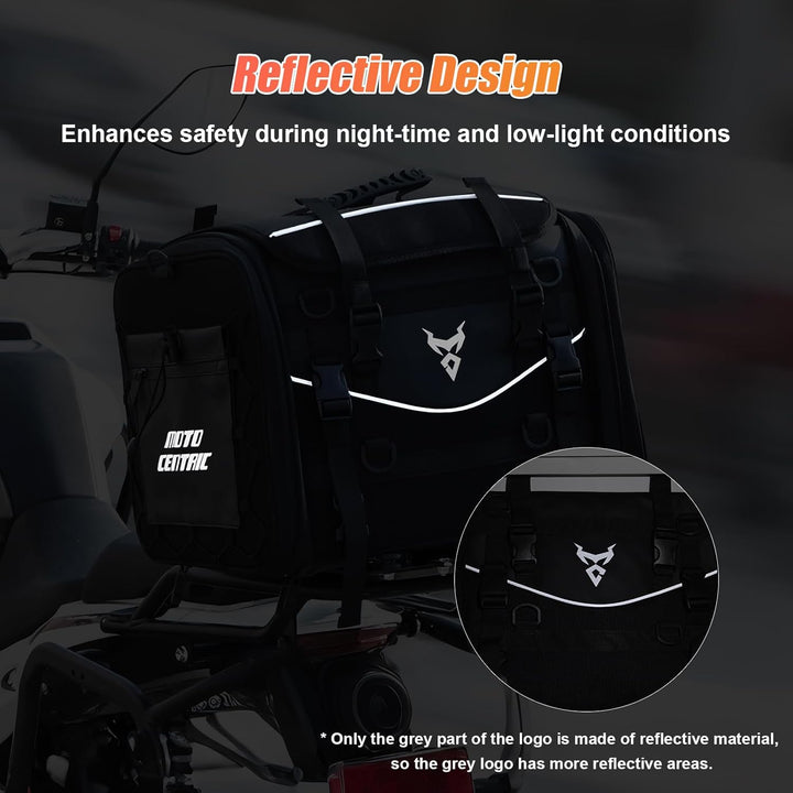 MIGHTYDUTY Motorrad Hecktasche Expandable 55-70L wasserdichte Faltbare Durable Multifunktionale Port