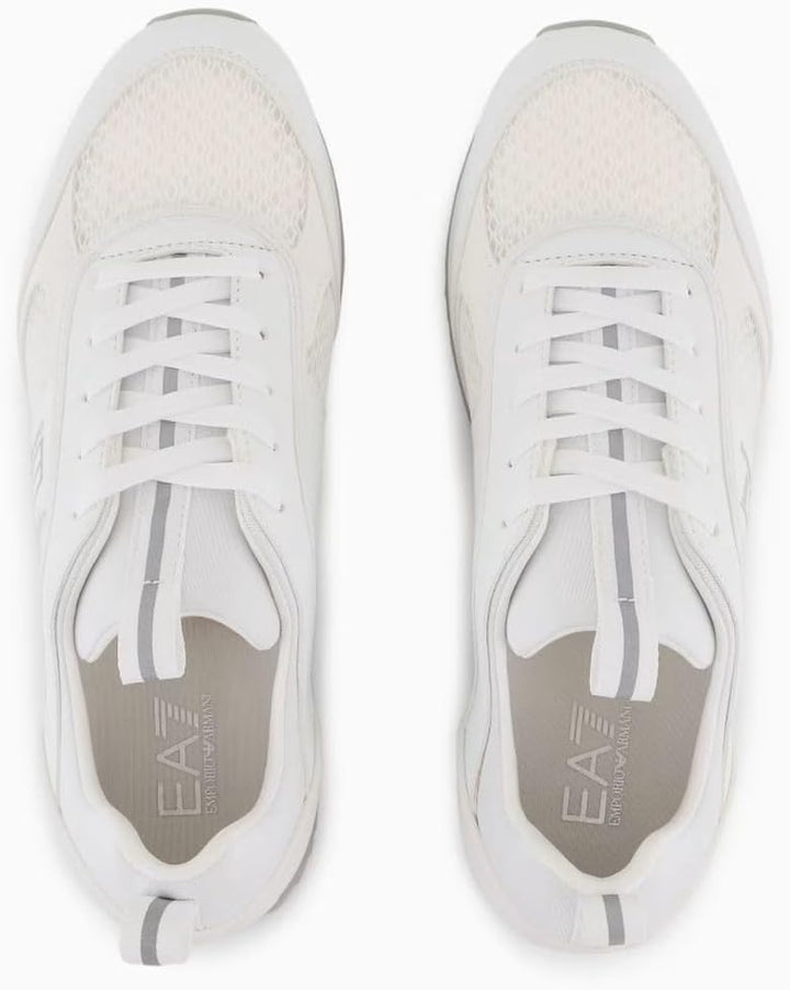 EA7 Emporio Armani Sneaker Black and White Carbon Low-Sneaker 42.5 EU Weiss, 42.5 EU Wei&#xDF;