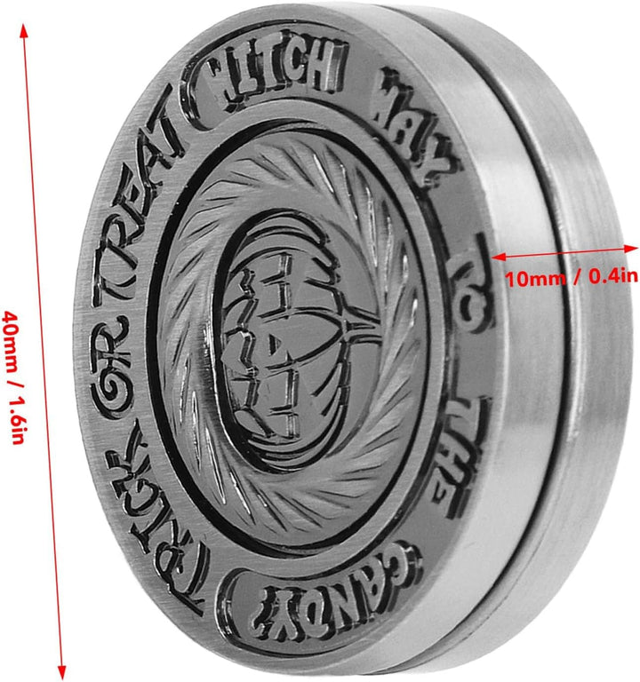 Haptische Münze, Fidget Slider Spielzeug Stressabbau Metall Fidget Clicker, Metall Sinnesspielzeug f