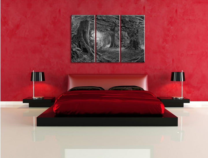 Pixxprint Dschungel im Regenwald als Leinwandbild/Grösse: 3 Teilig (120x80 cm) cm/Wandbild/Kunstdruc