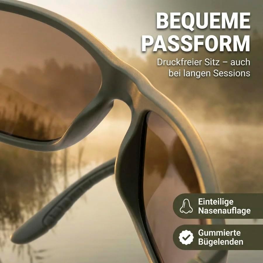 Zite Fishing Polarisationsbrille | Culo | Polbrille Angeln verspiegelt, UV400 & Schwimmfähig | Ultra