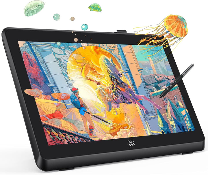 XPPEN Artist 22 Plus Grafiktablett mit Display 16K Druckstufen, Grafiktablett Digital Zeichnung FHD
