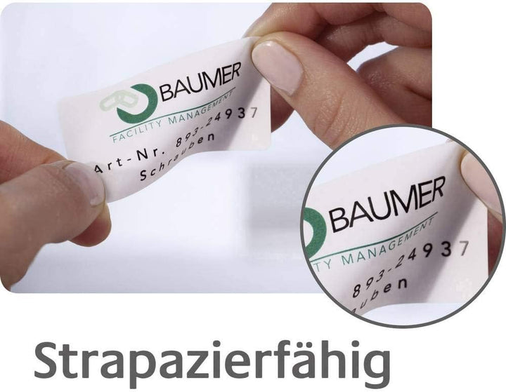 AVERY Zweckform L6130-20 Wetterfeste Folienetiketten (40 Signalaufkleber, 210x148mm auf A4, extrem s