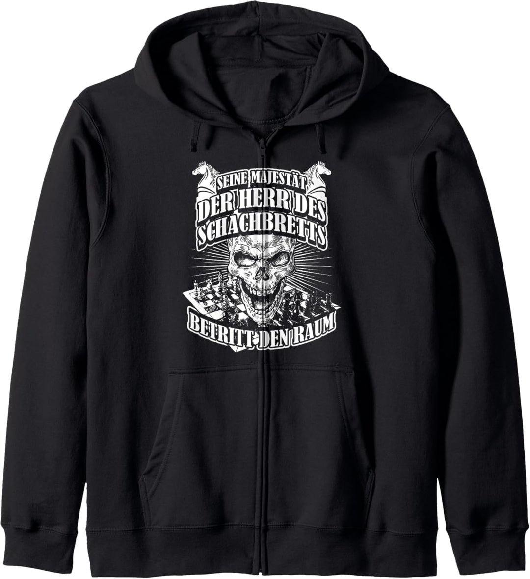 Herr des Schachbretts - Schachspieler Schach Kapuzenjacke