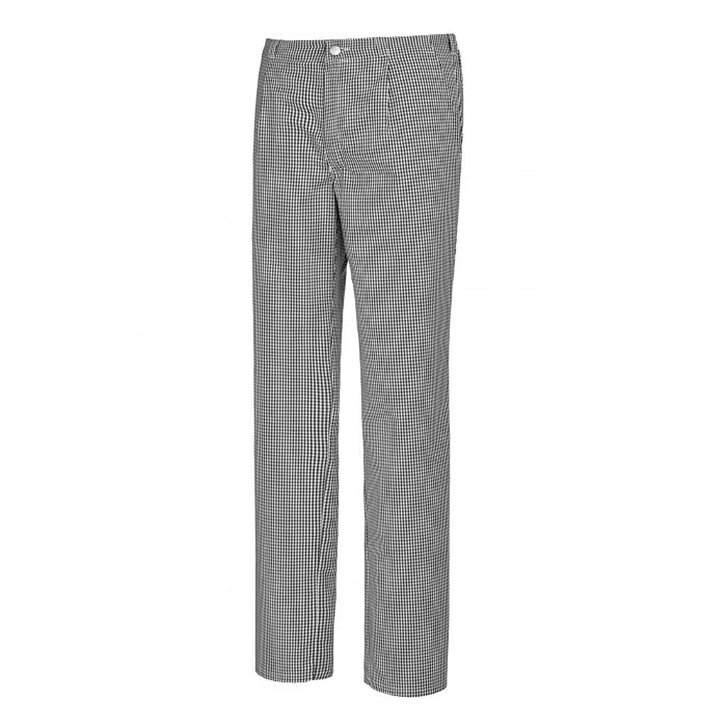 BP 1650-801-33-54 Koch-/Bäckerhose, mit Bundfalten und Taschen, 215,00 g/m² Stoffmischung, schwarz-w