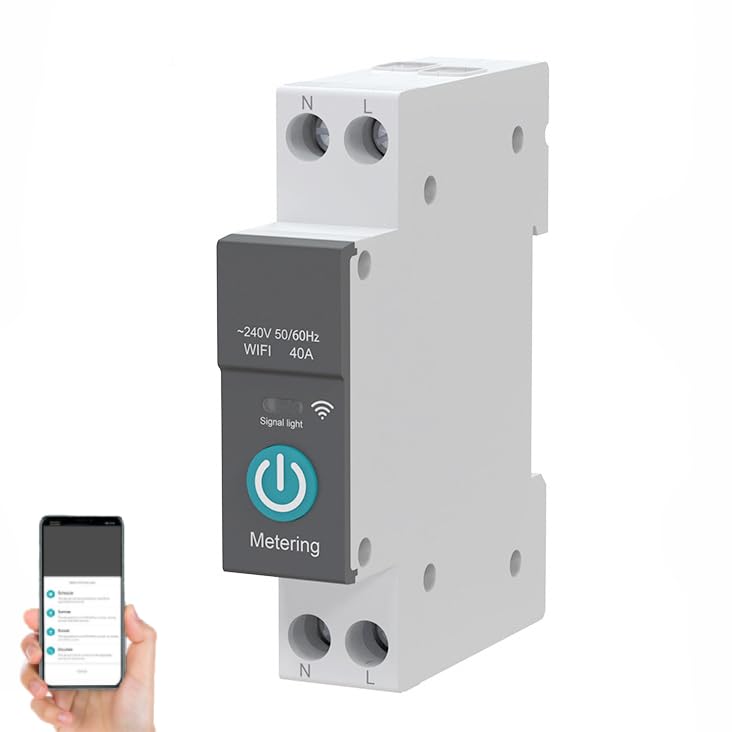 Din Rail Circuit Breaker Smart WIFI Switch Wireless Handy Fernbedienung 3 Timing-Modi Funktion für H