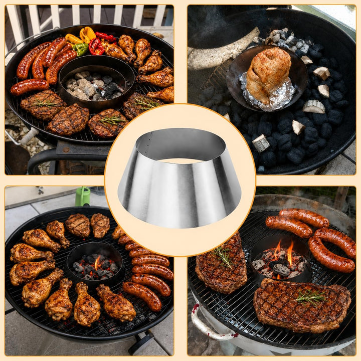 Denmay BBQ Whirlpool für Weber Kettle, Weber Smokey Mountain/WSM, XL (x-large) Big Green Egg, Kamado