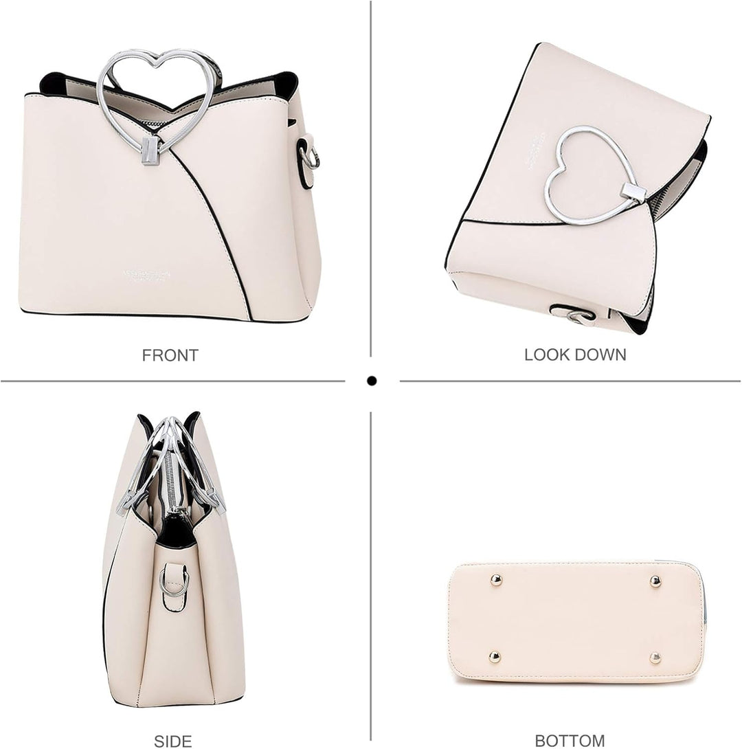 NICOLE &amp; DORIS Fashion Handtasche für Damen Umhängetasche wasserdichte Schultertaschen PU-Leder Henk