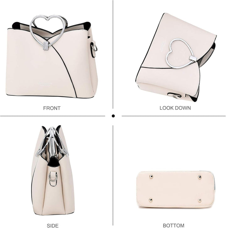 NICOLE &amp; DORIS Fashion Handtasche für Damen Umhängetasche wasserdichte Schultertaschen PU-Leder Henk