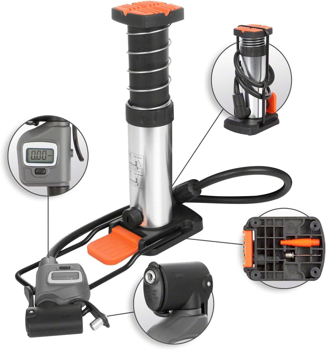 Sport-Tec Bikersdream 1004 D Aluminium Mini Fussluftpumpe, Anzahl 1