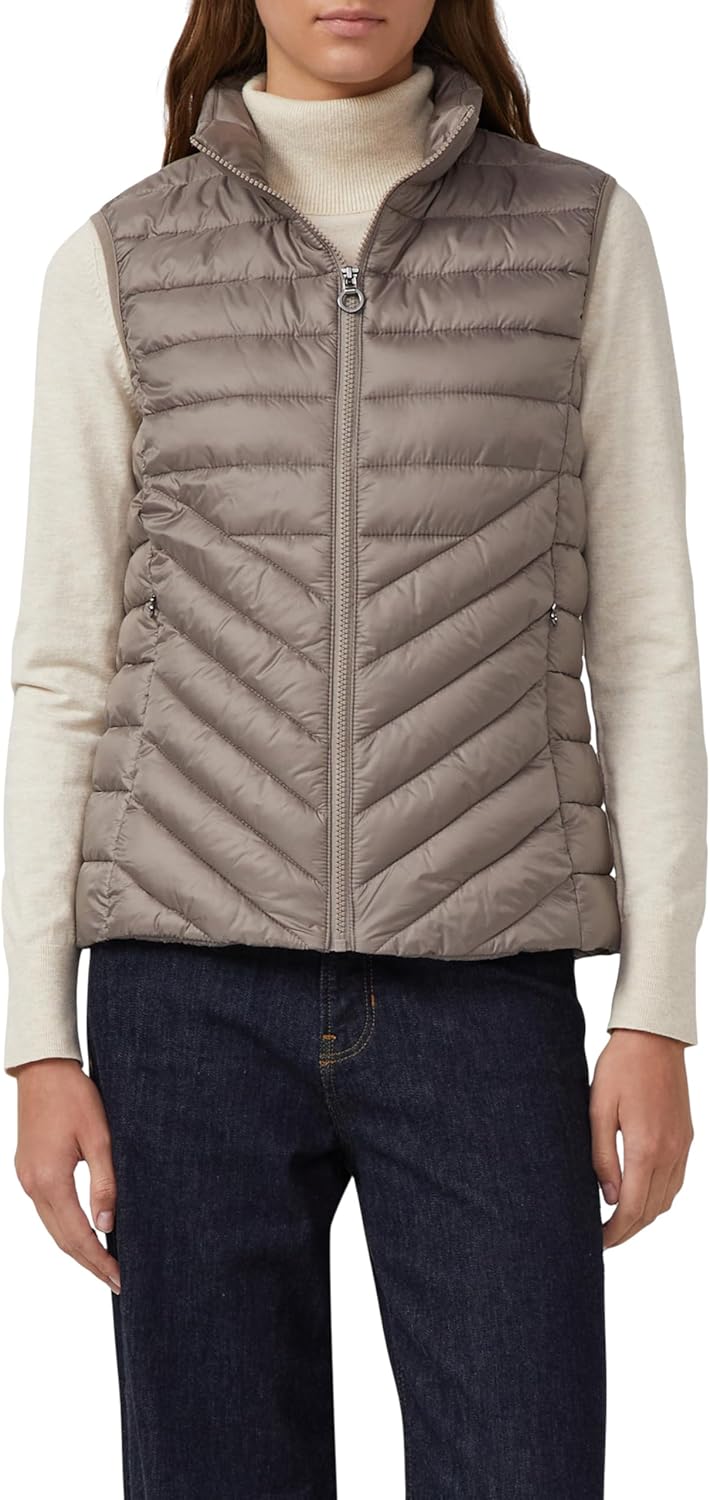 s.Oliver Herren Steppweste – Slim Fit, leicht gefüttert, Stehkragen – Funktional für Outdoor, Überga