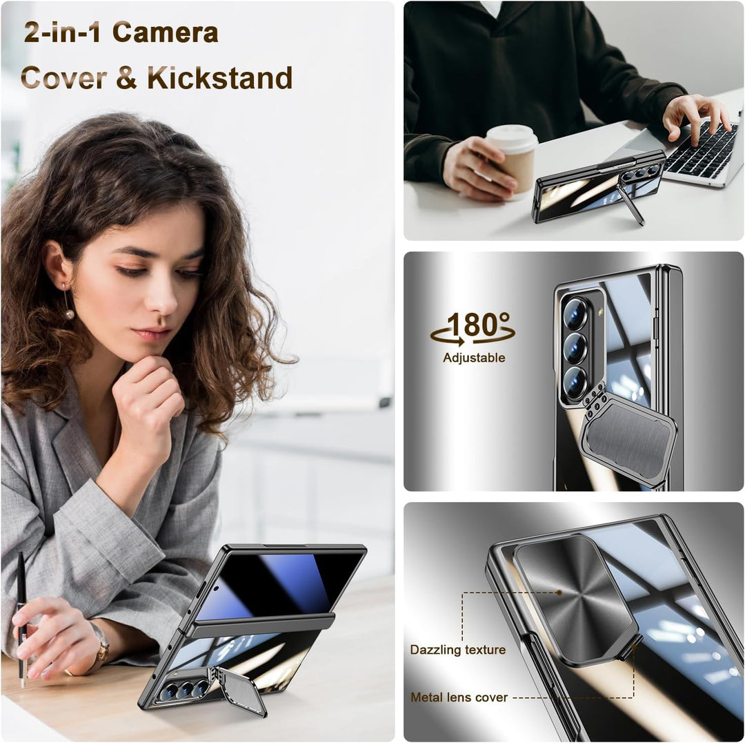spoovcto für Samsung Galaxy Z Fold6 Fall: mit Anti-spy Privatsphäre Displayschutz, Built-in Kamera K