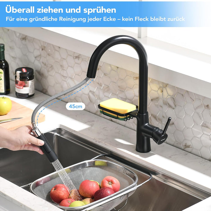Wasserhahn Küche Küchenarmatur mit ausziehbarer Brause Spültischarmatur ausziehbarer Wasserhahn mit