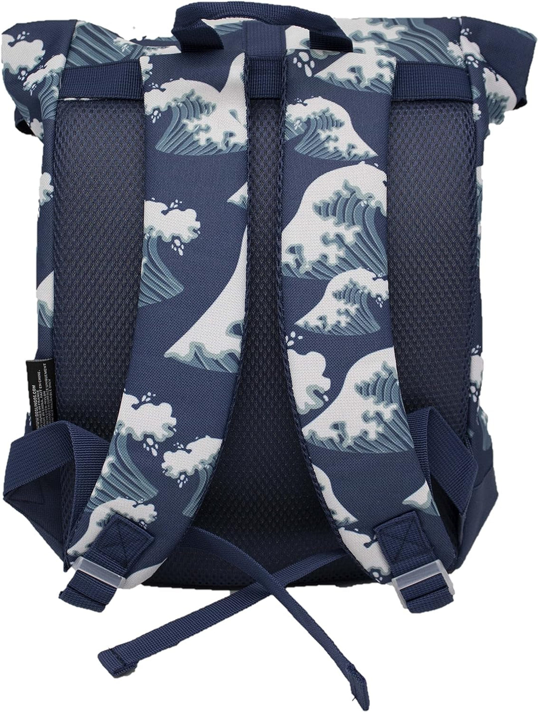 Les Déglingos Unisex Kinder Rolltop Hippipos Rucksack, blau, Einheitsgrösse