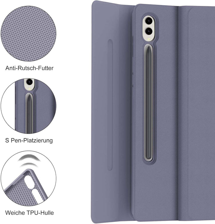 IVEOPPE Tastatur für Samsung Galaxy Tab S10 Ultra 2024, Hülle mit Tastatur Galaxy Tab S10 /S9 Ultra,