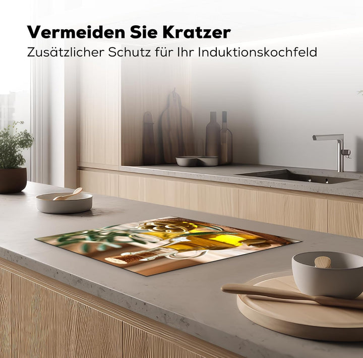 KitchenYeah© Herdabdeckplatte Einteilig Ceranfeld Abdeckplatte für Induktionsschutz Ceranfeldabdecku