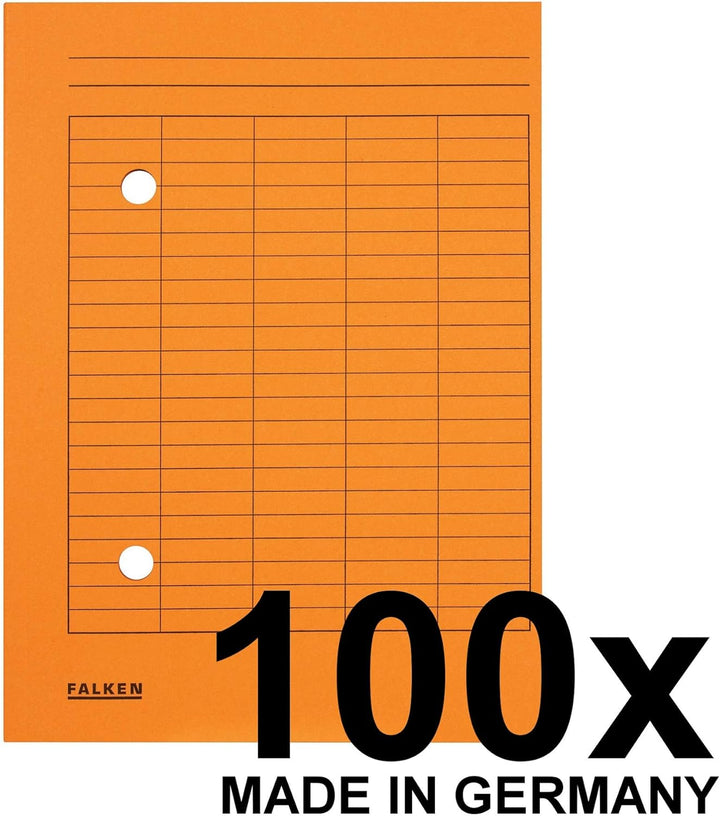 Original Falken 100er Pack Umlaufmappe. Made in Germany. Aus Recycling-Karton für DIN A4 mit 2-seiti