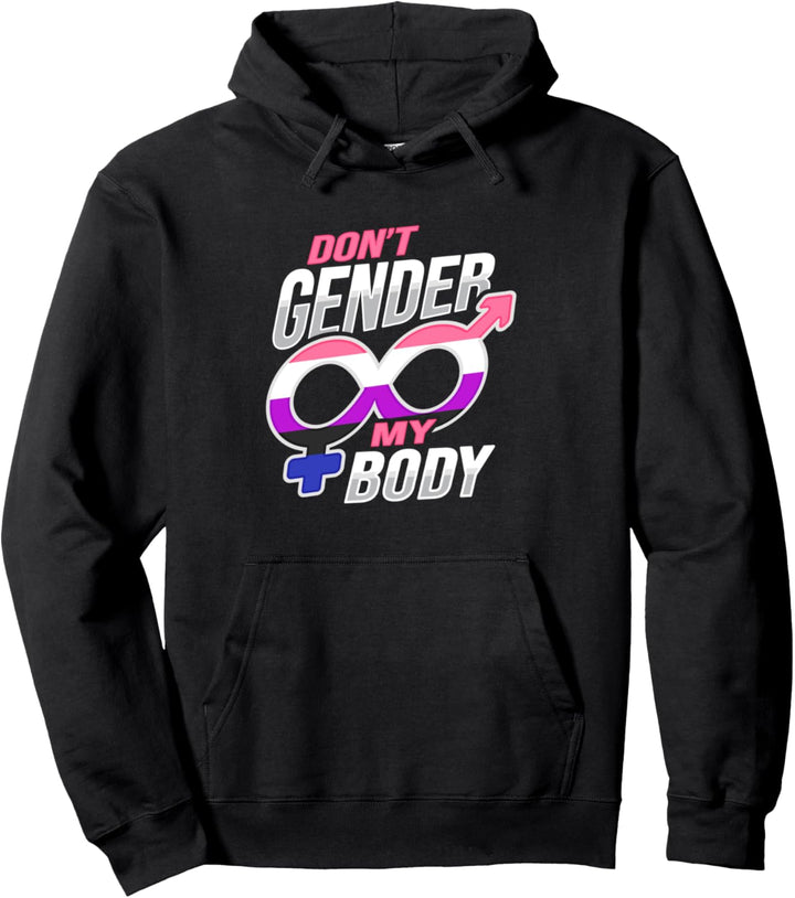 Genderfluid-Design für eine Geschlechterqueer-Person Pullover Hoodie