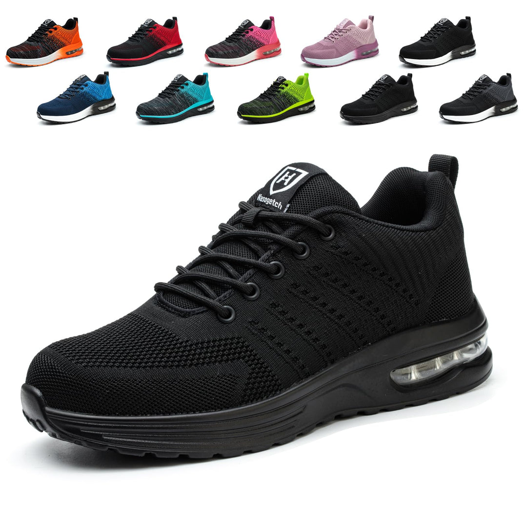 Hitopteu Sicherheitsschuhe Herren Arbeitsschuhe Damen Leicht Sportlich Arbeitsturnschuhe mit Stahlka