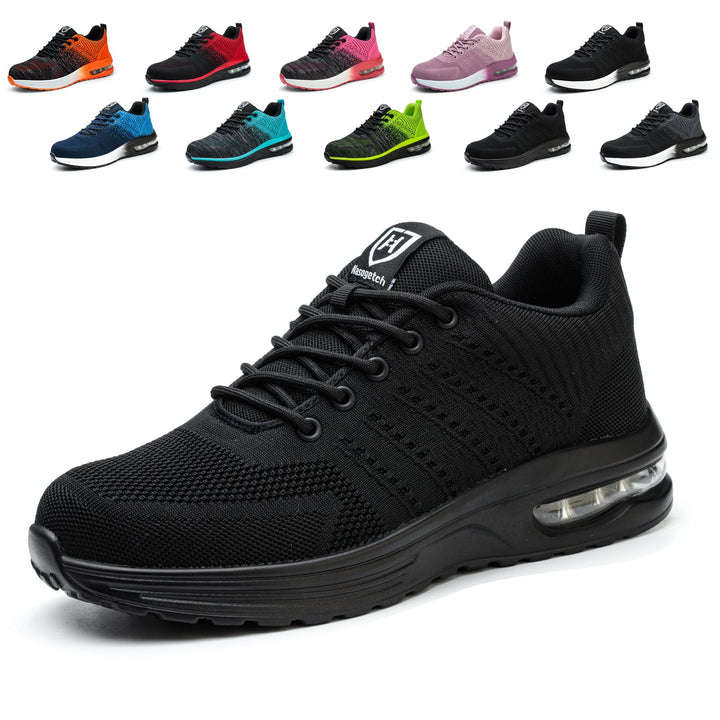 Hitopteu Sicherheitsschuhe Herren Arbeitsschuhe Damen Leicht Sportlich Arbeitsturnschuhe mit Stahlka