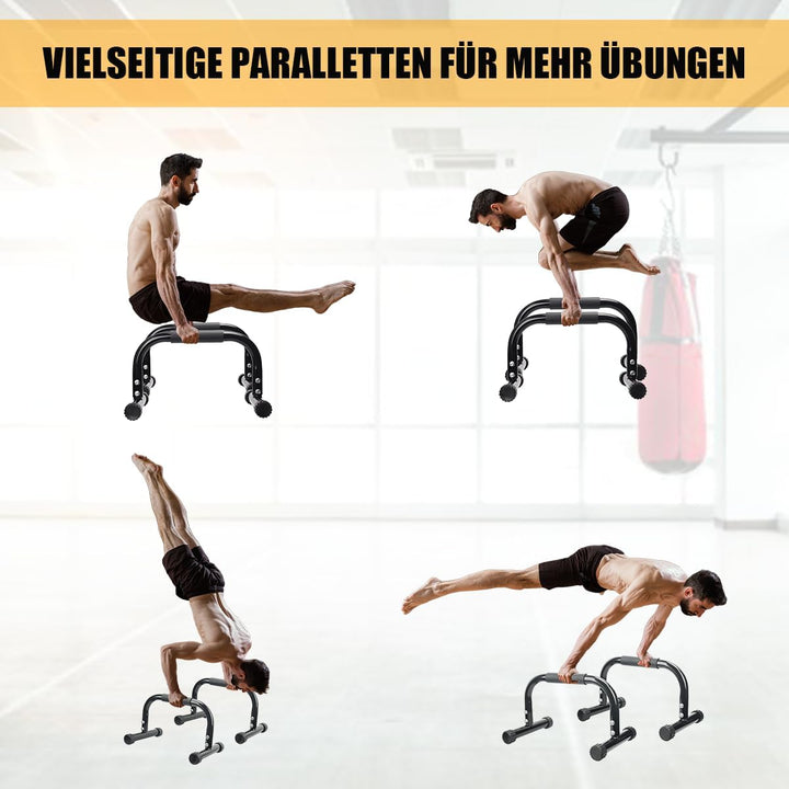 AmazeFan Parallettes, Handstand Barrenm, Grosser Push Up Bar & & Dip Barren, Rutschfeste Liegestützg