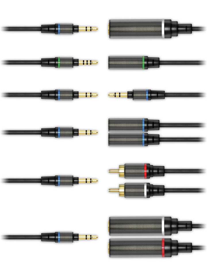 IK Multimedia iLine Mobile Music Kable Kit (6 high-quality Audio Kabel)