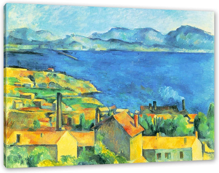 Generisch Paul Cézanne - Die Bucht von Marseilles Blick von L' als Leinwandbild / Grösse: 100x70 cm