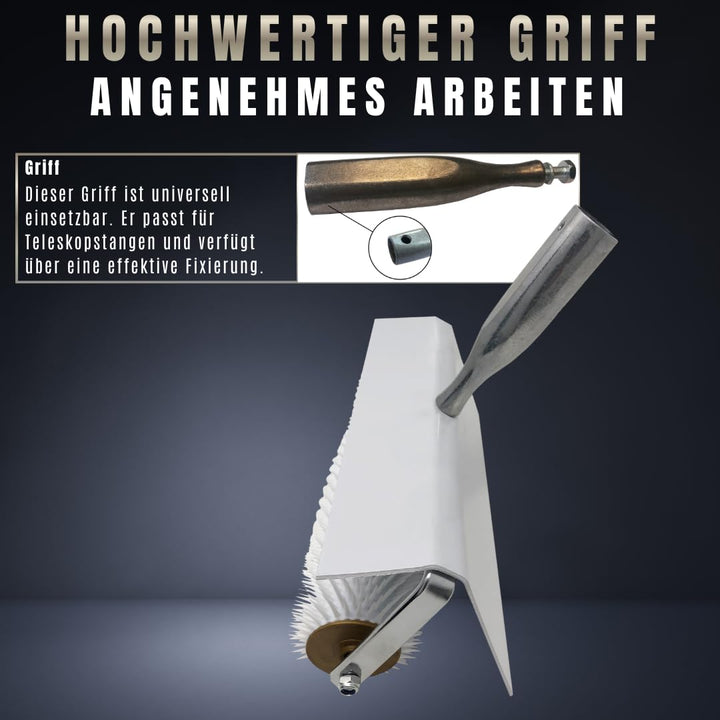 Pangolino - Entlüftungsroller - 25 cm mit Spritzschutz - Stachellänge: 11 mm - Profi-Qualität - Stac